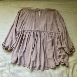 Knox rose embroided lavander shirt